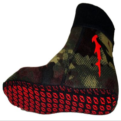 Hammerhead Spearguns Tuff Feet, 1.5 mm Half Booties, Camo Green (Small)