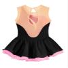 Agoky Kids Girls Sparkly Figure Ice Skating Dress Gymnastic Tutu Skirted Leotard Ballet Dance Dress Dancewear Costume Black B 12 Years view 4