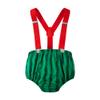 MOMMY'S NEW MAN Toddler Baby Boys Melon One 1st Birthday Cake Smash Outfit Romper + Shorts + Suspenders (12-18 Months) view 3