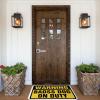 Abipuir Farm Rug Warning Badass Dog On Duty Rug Indoor Door Mat Non Slip Outdoor Fall Rug (Size : 65X90CM) view 2