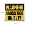 Abipuir Farm Rug Warning Badass Dog On Duty Rug Indoor Door Mat Non Slip Outdoor Fall Rug (Size : 65X90CM) view 3
