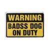 Abipuir Farm Rug Warning Badass Dog On Duty Rug Indoor Door Mat Non Slip Outdoor Fall Rug (Size : 65X90CM) view 4