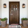 Fall Door Mat Indoor Warning This Property is Protected by A Highly Trained Chinchilla Rug Rustic Bathroom Rugs Gamers Accessories (Size : 50X80CM) view 2