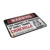 Fall Door Mat Indoor Warning This Property is Protected by A Highly Trained Chinchilla Rug Rustic Bathroom Rugs Gamers Accessories (Size : 50X80CM) view 4
