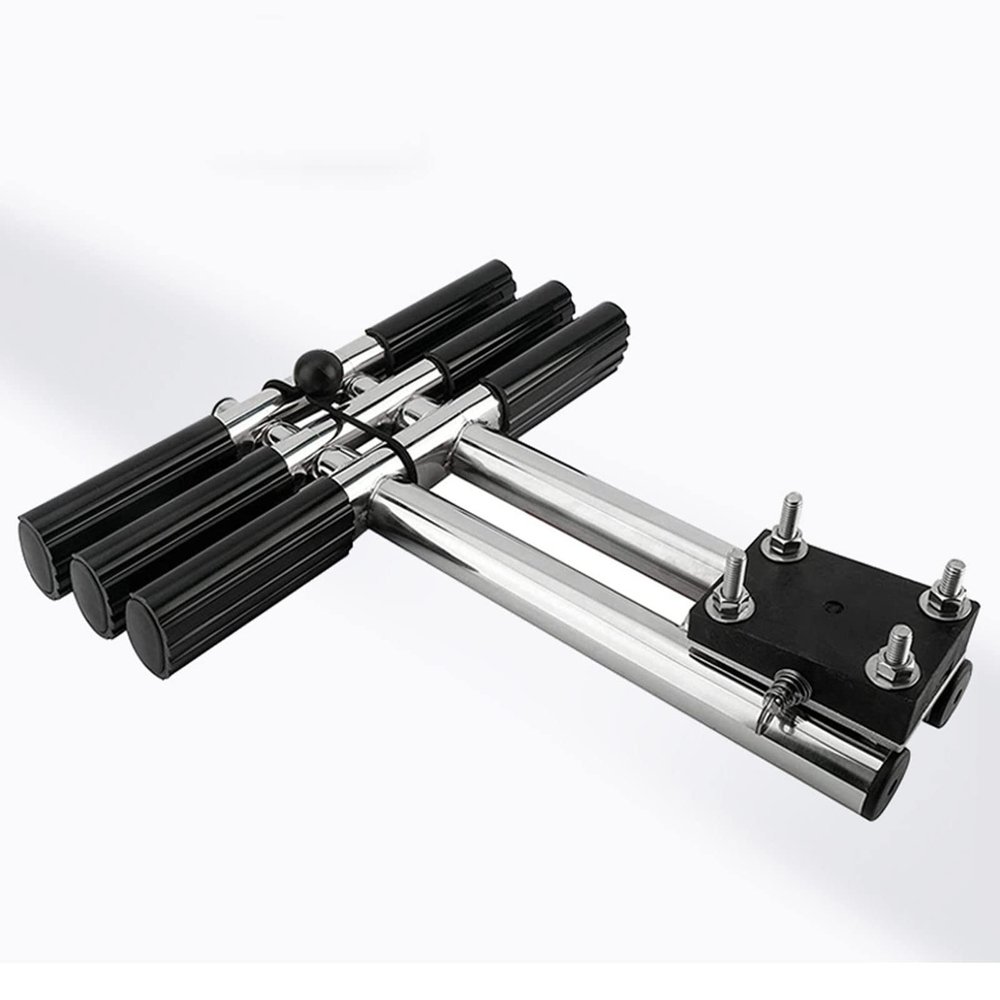 316 Stainless Steel Pontoon Boat Ladder Folding Marine Ladder Marine Heavy Duty Telescoping LadderBoat Boat Ladders Telescoping Ladder Extendable Step for Boat Yacht Dock/Swim Poo