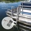 316 Stainless Steel Pontoon Boat Ladder Folding Marine Ladder Marine Heavy Duty Telescoping LadderBoat Boat Ladders Telescoping Ladder Extendable Step for Boat Yacht Dock/Swim Poo view 3