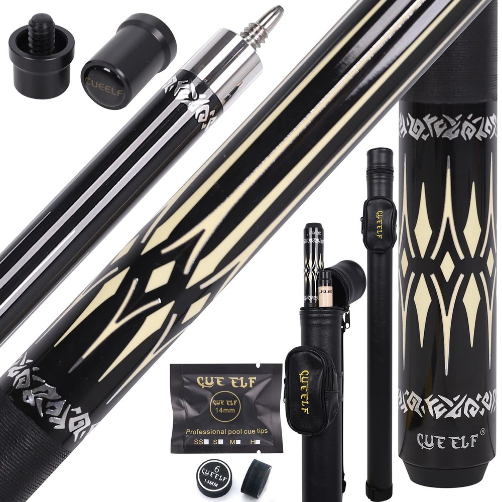 CUEELF Pool Cue Stick,Billiard Cue Sticks with Hard Case,Professional Billiard Pool Cue Stick 19.5/20/21 oz Pool Stick
