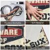 Abipuir Interesting Entry Doormat Beware of Red Sox Rug Patio Bar Accessories Outdoor Fall Decor (Size : 65X90CM) view 3