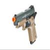 Golden x HFC Classic .45 Series 300 FPS Metal Green Gas Blowback Airsoft Pistol (Color: Black & Dark Earth) view 4