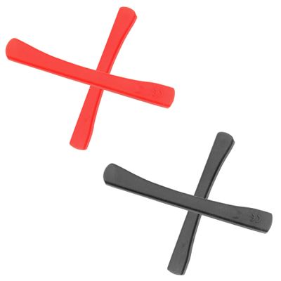 ToughAsNails 2 Pairs Replacement Ear Socks Rubber for Oakley Catalyst OO9272 Gray&Red