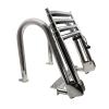 316 Stainless Steel 4 Step Pontoon Boat Ladder Folding Marine Ladder Marine Heavy Duty Telescoping Ladder with Inboard Handrail and Wider Pedals, for Boat Yacht Dock/Swim Pool/Mari view 1