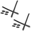 ToughAsNails 2 Pairs Replacement Rubber Kits Ear Socks and Nose Pads for Oakley Flak Draft OO9364/OO9373 Sunglasses Gray&Gray