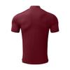Men Lightweight Turtleneck T Shirt Slim Fit Pullover Short Sleeve Top Wine Red M view 3