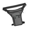 B Baosity Drop Leg Bag Outdoor Thigh Bag Waist Pack Zip Closure Excellent Workmanship for Men Women Waterproof PU Material, Grey view 2