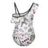 I Love Paris Girl's Swimsuit One Piece Ruffle Bathing Suit Swimwear Beachwear 10-12Y150cm view 2