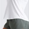 CRZ YOGA Lightweight Workout Tank Tops for Women - Athletic Running Sleeveless Shirts Racerback High Neck T-Shirt White Medium view 4