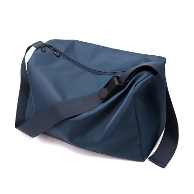 Clakllie Adjustable Travel Bag Multi-function Shoulder Bag Breathable Casual Crossbody Bag with Double Zippers,Blue