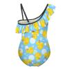 Yellow Duck Girl's Swimsuit One Piece Ruffle Bathing Suit Swimwear Beachwear 6-7Y110cm view 2