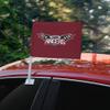 University of Northwestern Ohio Primary Logo Car Truck Flag with Window Clip On Pole Holder - Left Driver Side view 2