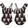 Axolotl Girl's Swimsuit One Piece Ruffle Bathing Suit Swimwear Beachwear 9-11Y140cm view 3