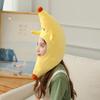 BEESUM 2023 Cute Banana Hat Cap Plush Fruit Cosplay Mask Adult Halloween Christmas Party Costume view 3