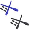ToughAsNails 2 Pairs Replacement Rubber Kits Ear Socks and Black Nose Pads for Oakley Flak XS OJ9005/Flak XXS OJ9008 Black&Deep Blue view 1