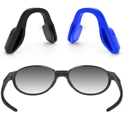 ToughAsNails 2 PCS Standard Fit Replacement Nose Pads Pieces for Oakley Miter OX8154 Glasses Black&Deep Blue