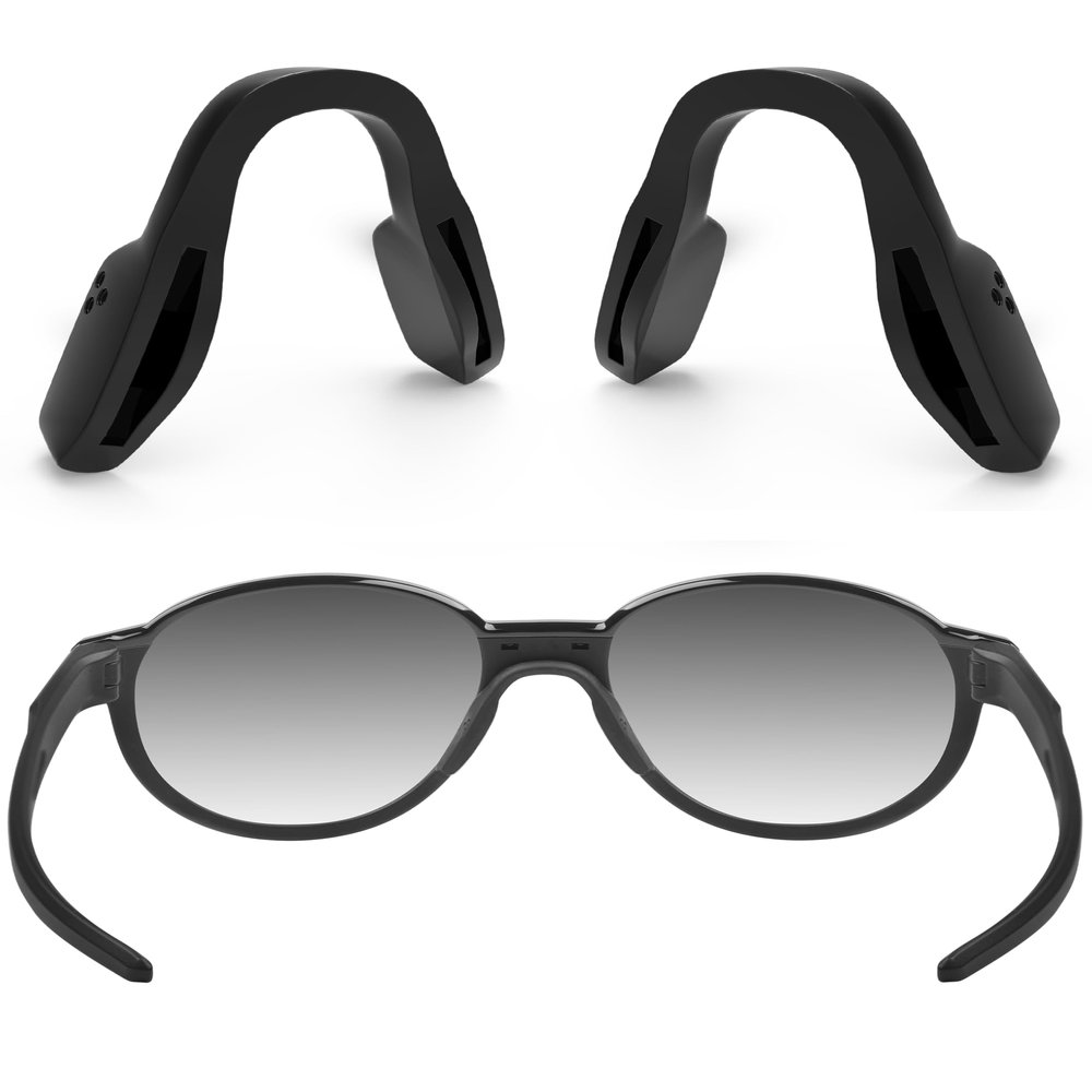 ToughAsNails 2 PCS Standard Fit Replacement Nose Pads Pieces for Oakley Miter OX8154 Glasses Black&Black