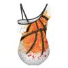 Basketball Girl's Swimsuit One Piece Ruffle Bathing Suit Swimwear Beachwear 8-10Y130cm view 2