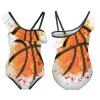 Basketball Girl's Swimsuit One Piece Ruffle Bathing Suit Swimwear Beachwear 8-10Y130cm view 3