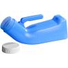 Male Urinals Urine Bottle for Men Portable Travel Pee Bottles Spill Proof Urinary Chamber with Screw-on-Lid Plastic Bedside Urinals for Men, 1L view 1