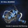 Tempo Apex Spinning Reel - Ultralight Magnesium Body Fishing Reels Spinning with 10+1 BB, Carbon Fiber Max Drag 39 LBs, Smooth Fishing Reel with Aluminum Shaft and Handle for Bass Trout Catfish view 3