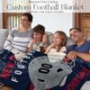 Personalized Throw Blanket for Football Fans - Ships Next Day - Made in USA - Custom Fleece Name Blanket - Ideal for Youth Football Players & Adults (50x60 Fleece - New England) view 4
