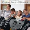 Personalized Throw Blanket for Football Fans - Ships Next Day - Made in USA - Custom Fleece Name Blanket - Ideal for Youth Football Players & Adults (50x60 Fleece - Pittsburgh) view 4