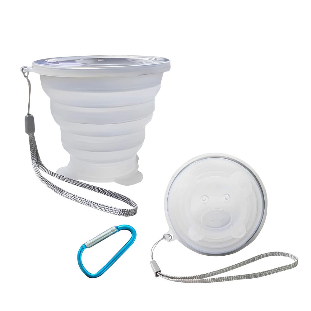 FINDWORLD Collapsible Cups-Silicone Foldable Expandable Folding Drinking Cup-Reusable Portable MugsCup Lightweight-Cup For Travel, Camping, Hiking, Holiday Vacation, Outdoor Sports