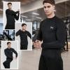 MEETYOO Men's Long Sleeve Compression Shirts, Black, XX-Large view 2