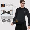 MEETYOO Men's Long Sleeve Compression Shirts, Black, XX-Large view 4
