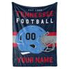 Personalized Throw Blanket for Football Fans - Ships Next Day - Made in USA - Custom Fleece Name Blanket - Ideal for Youth Football Players & Adults (60x80 Sherpa - Tennessee) view 1
