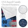 Personalized Throw Blanket for Football Fans - Ships Next Day - Made in USA - Custom Fleece Name Blanket - Ideal for Youth Football Players & Adults (60x80 Sherpa - Tennessee) view 2