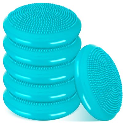 Amylove 6 Pcs Wiggle Seat Inflated Wobble Cushion for Sensory Kid 13 Inch Balance Disc Kids Flexible Seating Exercise Sensory Pad Chair Cushion for Classroom Office School (Lake Blue)