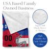 Personalized Throw Blanket for Football Fans - Ships Next Day - Made in USA - Custom Fleece Name Blanket - Ideal for Youth Football Players & Adults (60x80 Sherpa - Buffalo) view 2