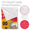 Personalized Throw Blanket for Football Fans - Ships Next Day - Made in USA - Custom Fleece Name Blanket - Ideal for Youth Football Players & Adults (60x80 Fleece - Kansas City) view 2