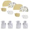 Bambini Baby Boy, Baby Girl, Unisex Infant Caps, Booties and Mittens (Pack of 10) NC_0308 by Miracle USA White view 1