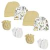 Bambini Baby Boy, Baby Girl, Unisex Infant Caps and Mittens (Pack of 8) NC_0307 by Miracle USA White view 1