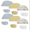 Bambini Baby Boys Caps and Mittens (Pack of 12) NC_0377 by Miracle USA White/Blue view 1