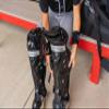 Force3 Pro Gear Catcher Shin Guards with Dupont Kevlar (Intermediate, Black/Gray) view 4