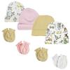 Bambini Boys Girls Caps and Mittens (Pack of 8) NC_0296 by Miracle USA White/Pink view 1