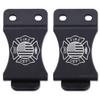 KYDEX Belt Clip for Holsters & Sheaths  (w/Fire Dept. Engraving) - (Fits 1.50in Belts) - (Inside-The-Waistband/IWB) - (USA Made) - (2 Pack) view 1