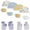 Bambini Baby Boys Caps, Booties and Mittens (Pack of 10) NC_0344 by Miracle USA White/Blue view 1