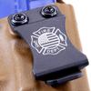 KYDEX Belt Clip for Holsters & Sheaths  (w/Fire Dept. Engraving) - (Fits 1.50in Belts) - (Inside-The-Waistband/IWB) - (USA Made) - (w/Mounting Hardware) - (2 Pack) view 4